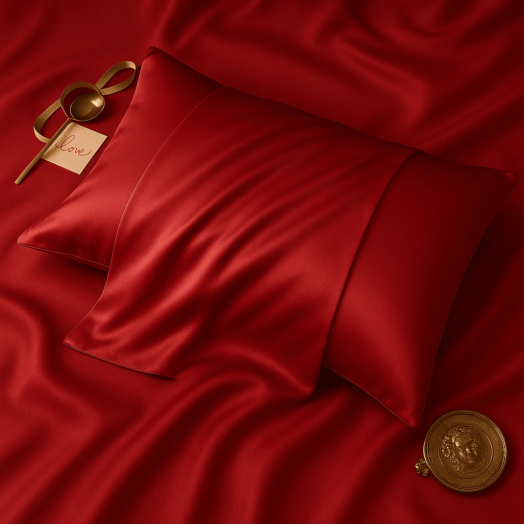 Premium Satin Silk Pillowcase - Soft & Smooth Hypoallergenic Pillow Cover, Envelope Closure