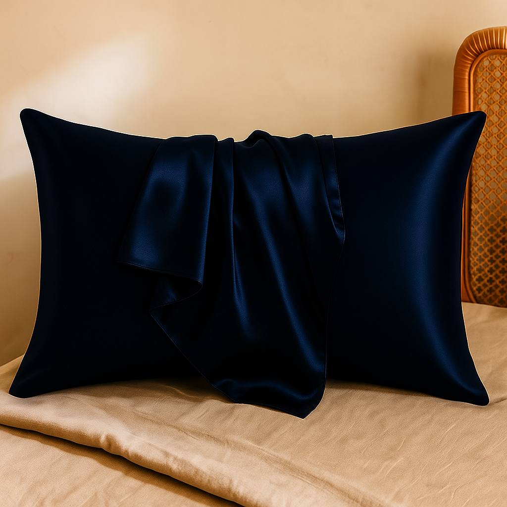 Premium Satin Silk Pillowcase - Soft & Smooth Hypoallergenic Pillow Cover, Envelope Closure