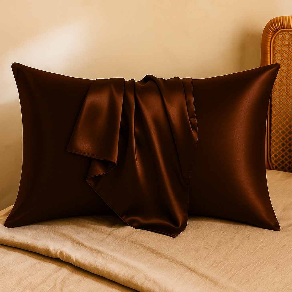 Premium Satin Silk Pillowcase - Soft & Smooth Hypoallergenic Pillow Cover, Envelope Closure