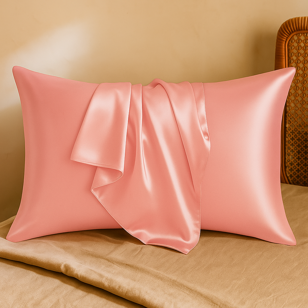 Premium Satin Silk Pillowcase - Soft & Smooth Hypoallergenic Pillow Cover, Envelope Closure