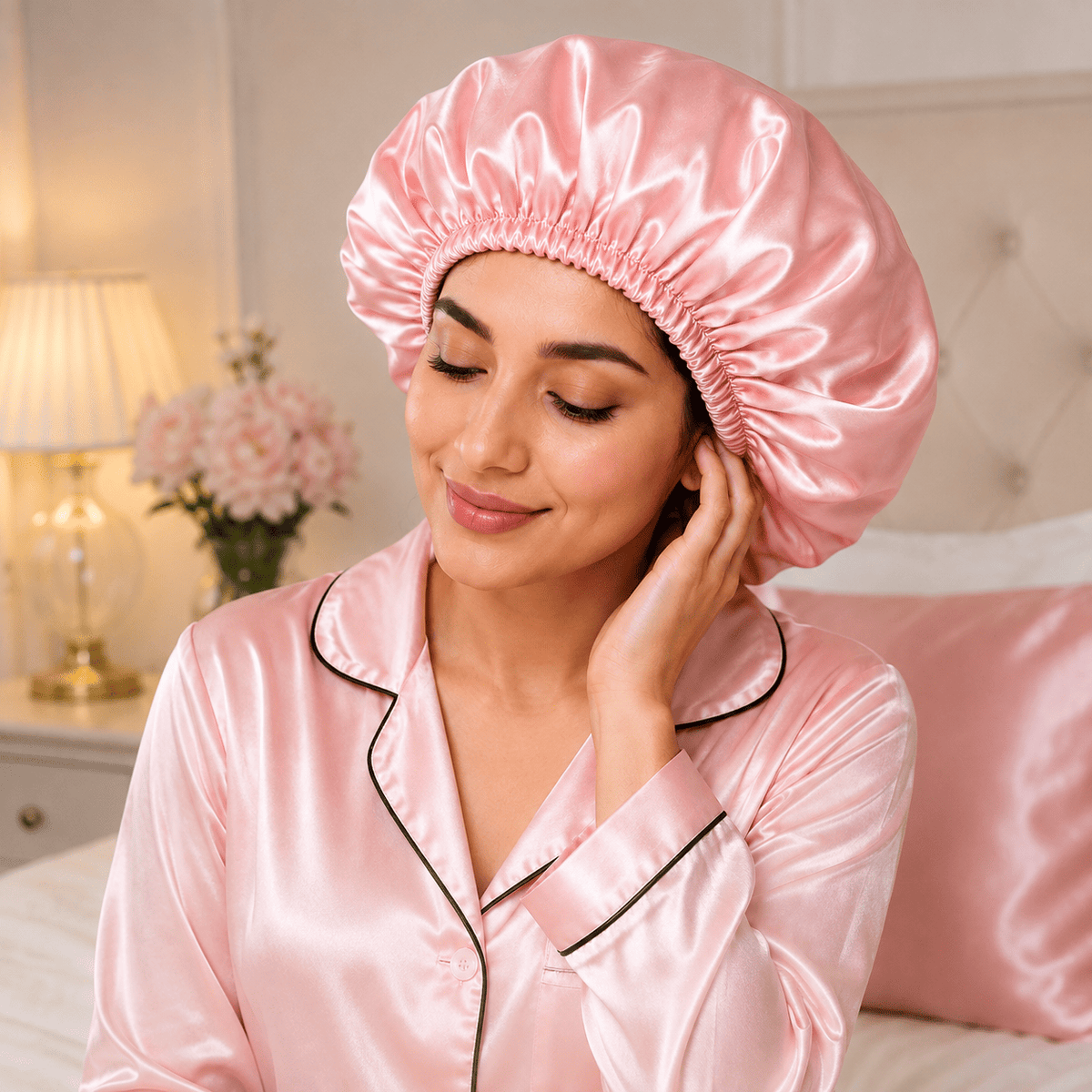 Premium Satin Sleep Bonnet for Hair Protection