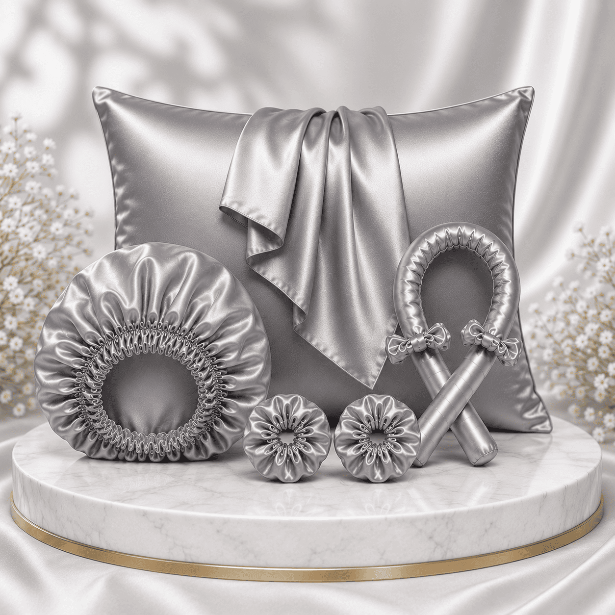 Luxury Satin Silk Hair Care Set