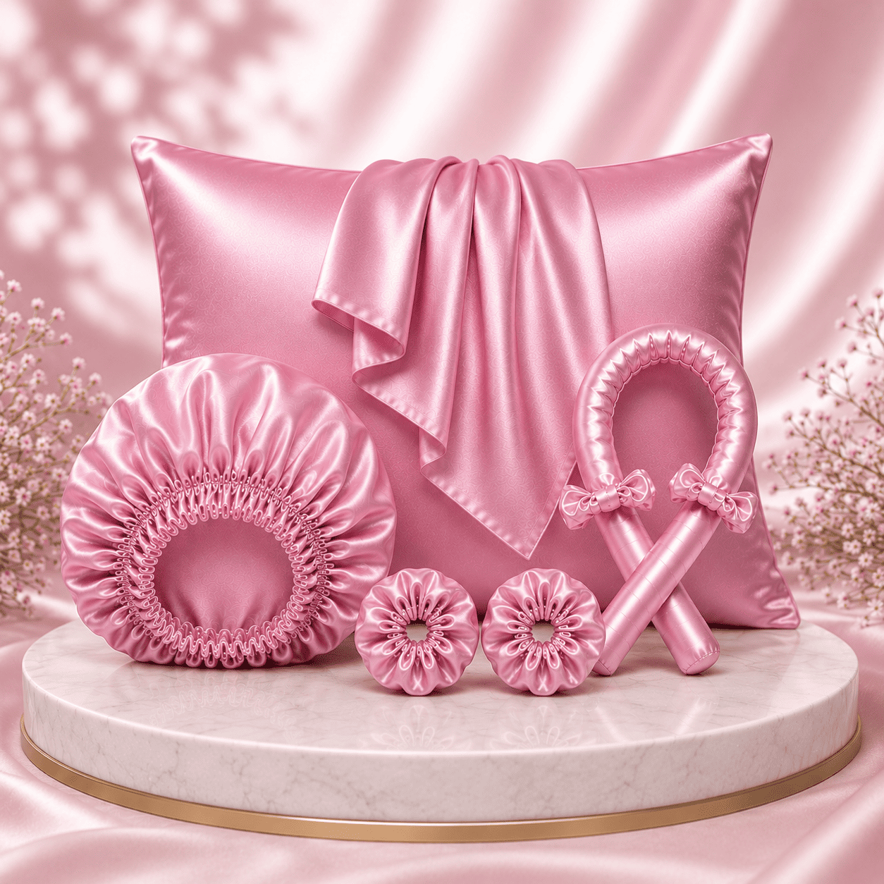 Luxury Satin Silk Hair Care Set