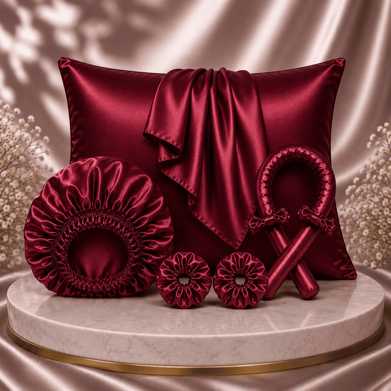 Luxury Satin Silk Hair Care Set