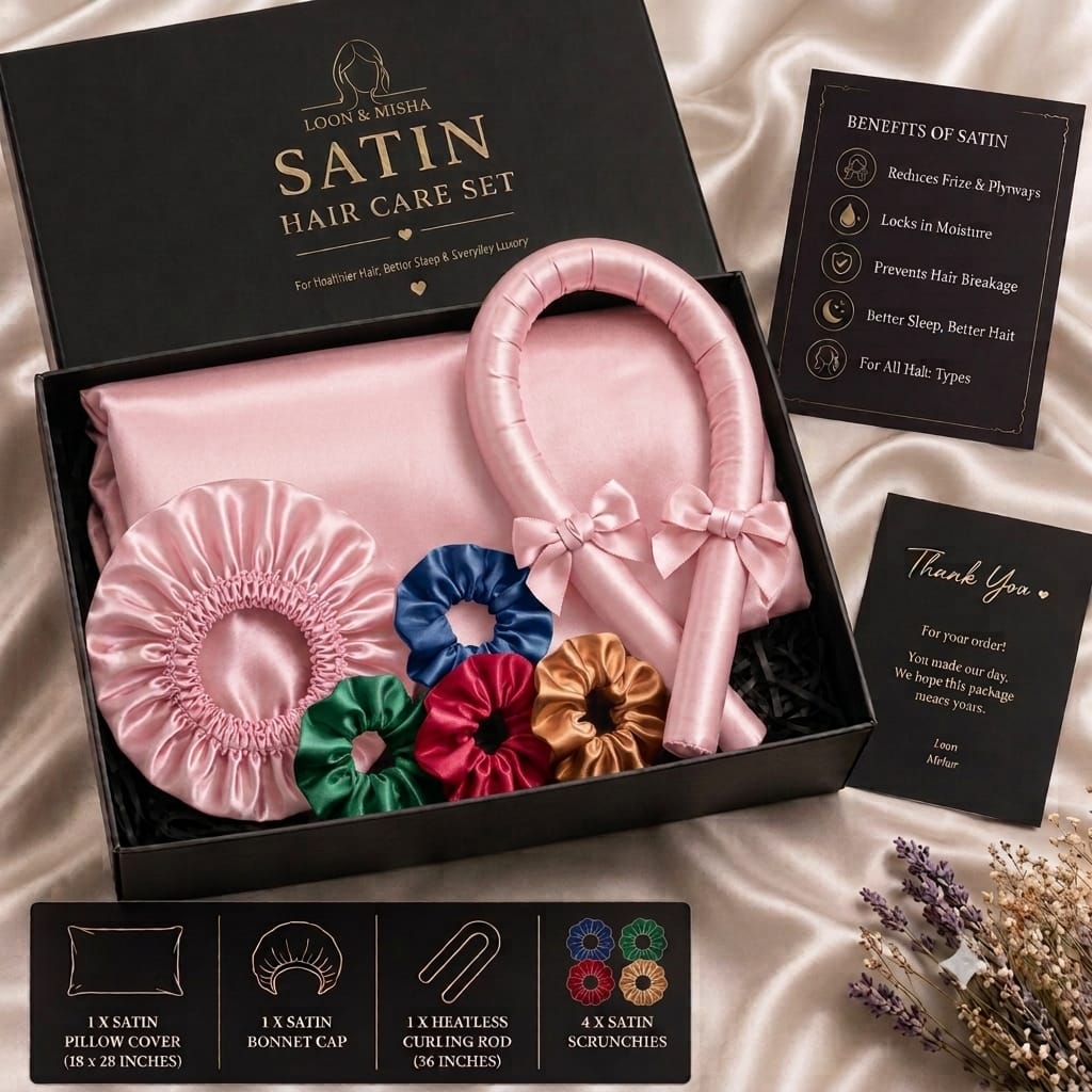 Luxury Satin Silk Hair Care Set