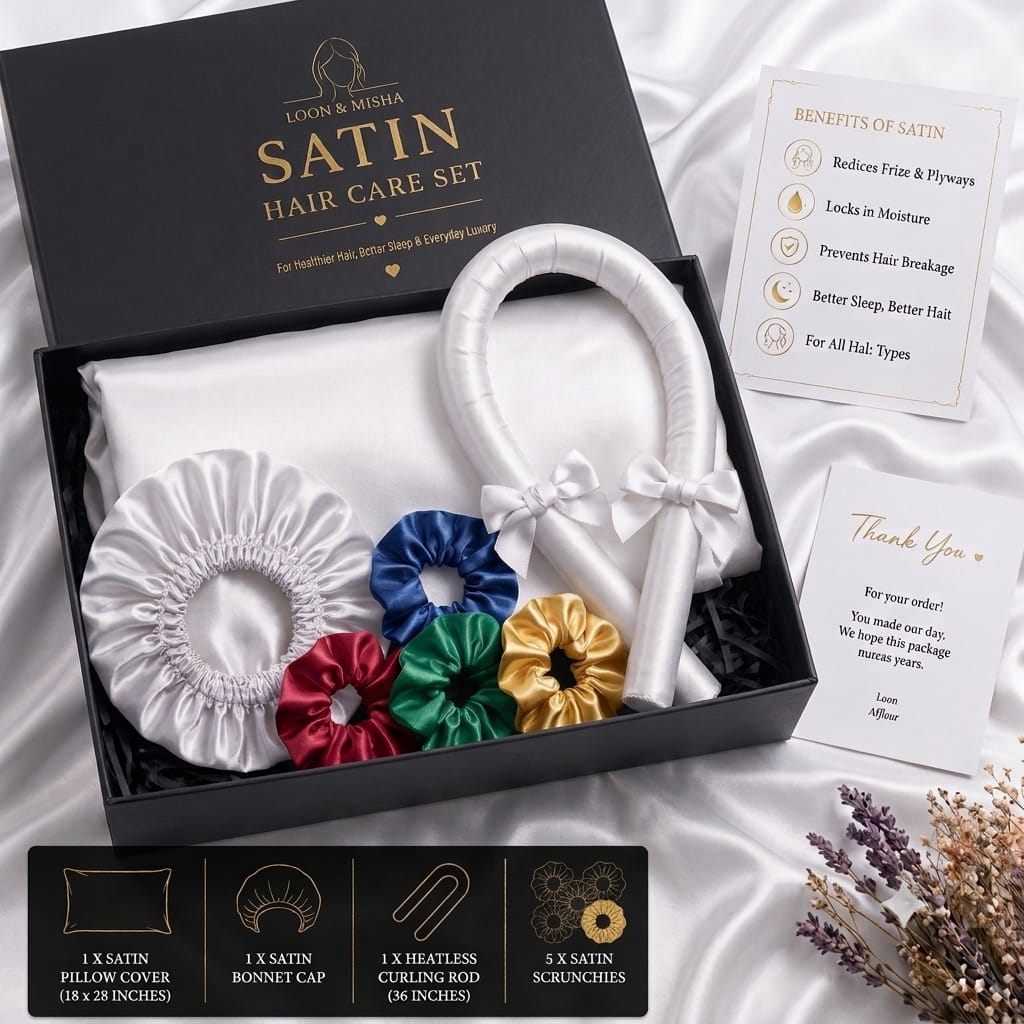Luxury Satin Silk Hair Care Set