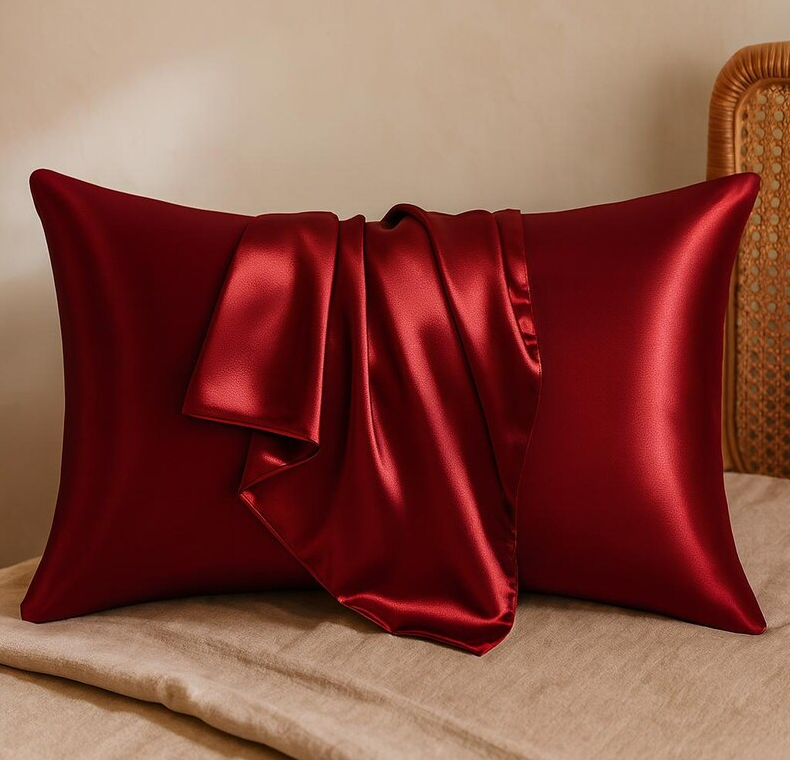 Premium Satin Silk Pillowcase - Soft & Smooth Hypoallergenic Pillow Cover, Envelope Closure