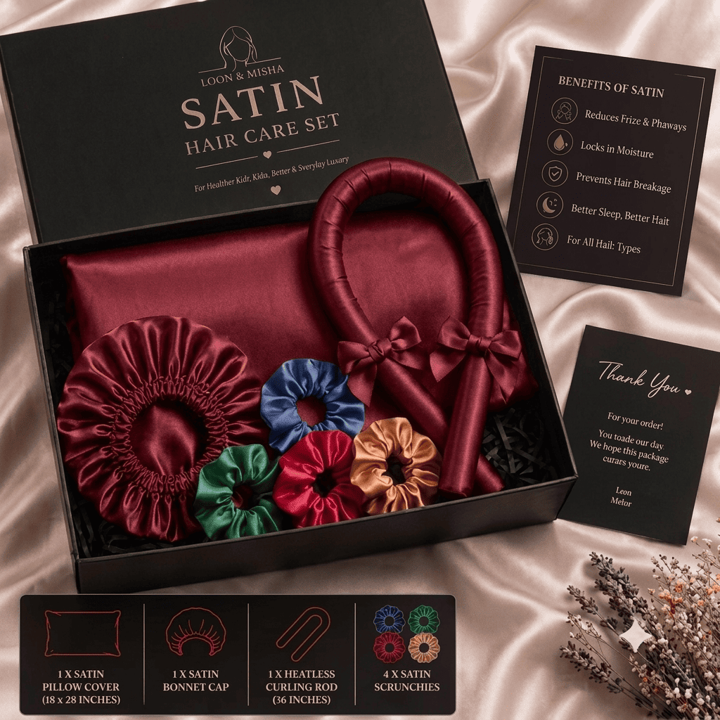 Luxury Satin Silk Hair Care Set